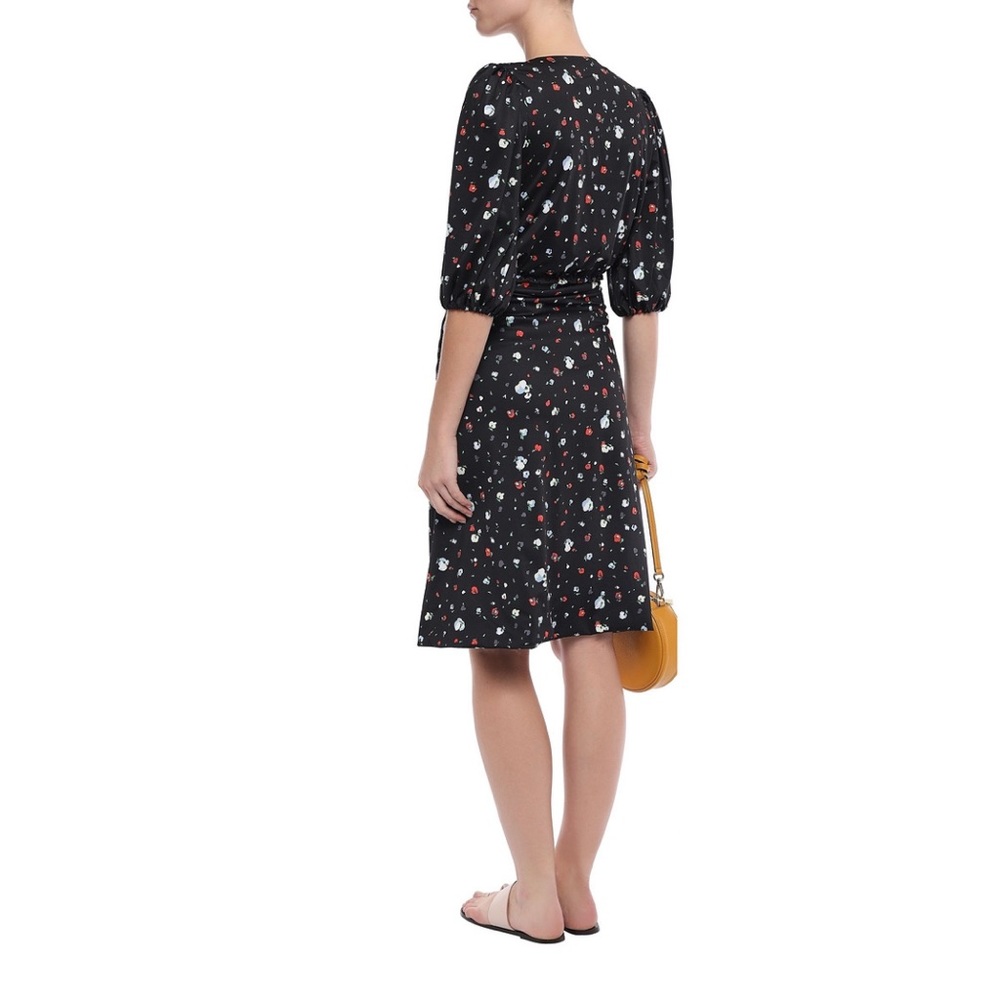 Ganni cropped Tie front-floral shirt Size 2 - Picture 3 of 11